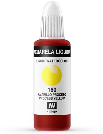 Acrylicos Vallejo Acuarela Líquida 160-32ml Vallejo Amarillo Process