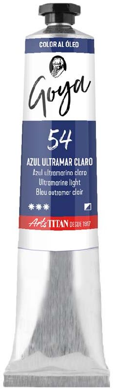 Titan Arts Pintura al óleo Goya 20ml azul ultramar claro