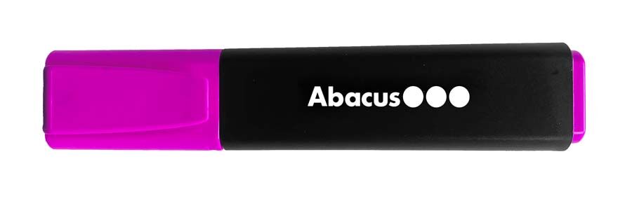 Abacus Marcador fluorescente  rosa 10u