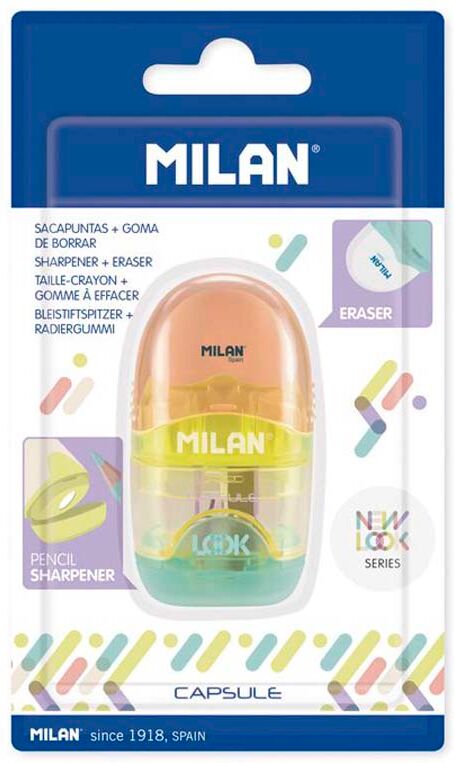 Milan Sacapuntas y goma borrar  Capsule New Look 1u