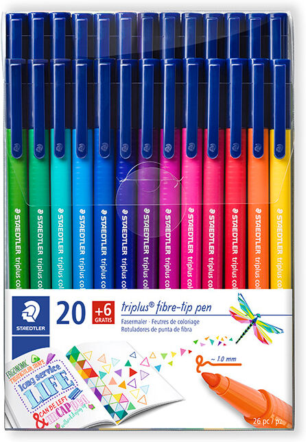 Staedtler Rotuladores  Triplus Fibre-Tip Pen 26 colores