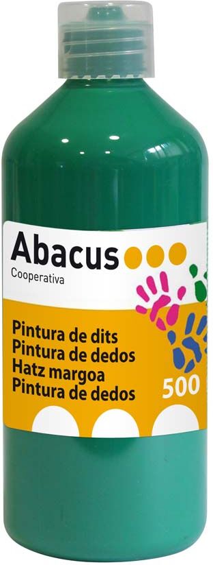 Abacus Pintura de dedos  500 ml verde oscuro