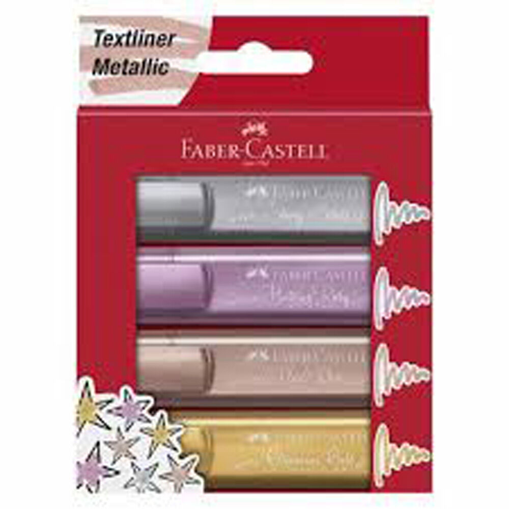 Faber-Castell Marcadores fluorescentes Metal  Texliner 4U