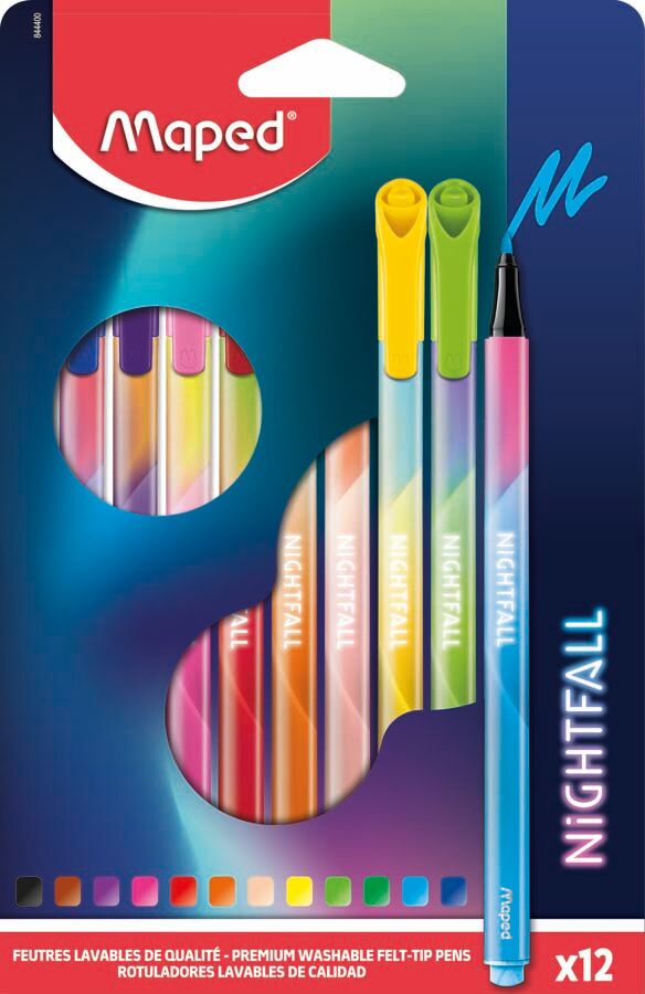 Maped Rotuladores  Nightfall 12 colores