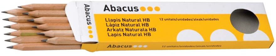 Abacus Lápiz  Natural HB 12u