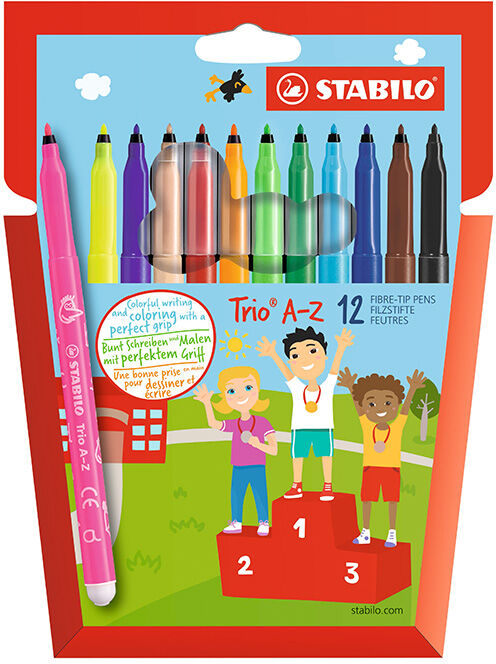 Stabilo Rotuladores  Trio A-Z 12 colores