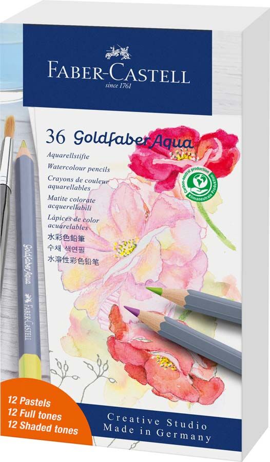 Faber-Castell Lápices  Goldfaber Aqua estuche 36 colores