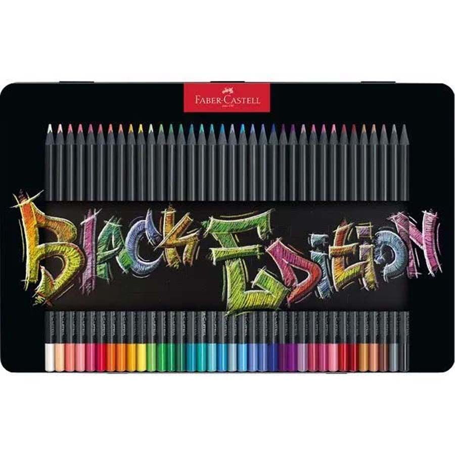 Faber-Castell Estuche metal lápices  Black Edition 36 colores