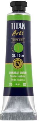 Titan Arts Pintura al óleo Titan 20ml verde cinabrio