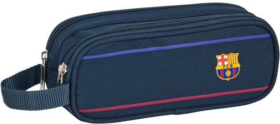 Safta Estuche Oval Doble FCB