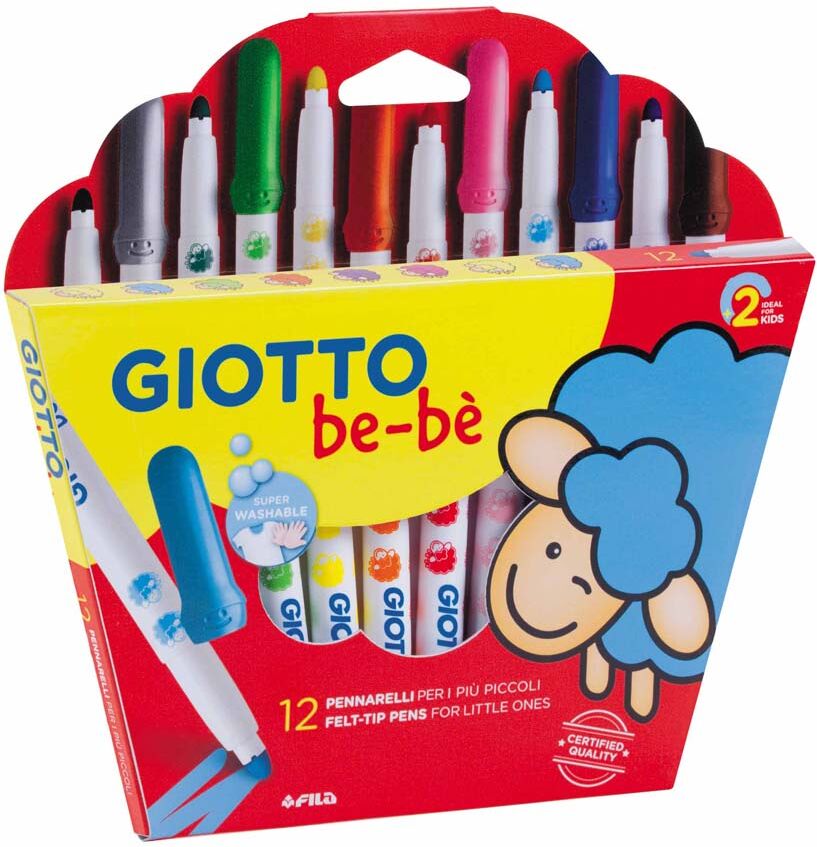 Giotto Rotuladores de colores  be-bè 12u