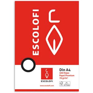 Escolofi Papel impreso  A4 Montessori 5mm apaisado 500 hojas