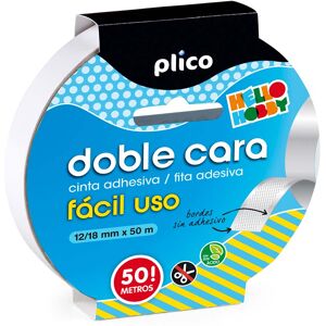 Plico Cinta adhesiva  doble cara 12/18mm