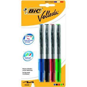 Bic Rotuladores de pizarra blanca  Velleda 4 colores