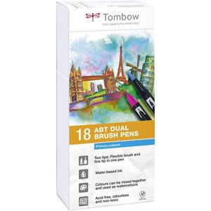 Tombow Rotuladores  Dual Brush primarios 18 colores