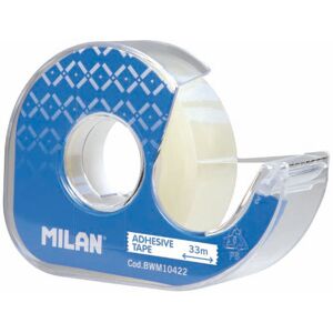 Milan Cinta adhesiva transparente 19mmx3m + dispensador