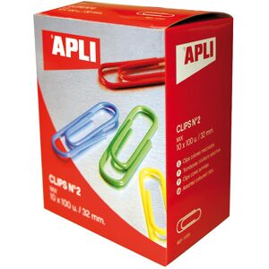 Apli Clips  No.2 32mm surtidos 100u