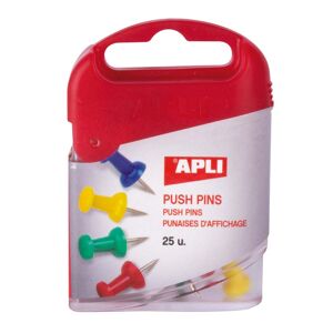 Apli Agujass colores  Push Pin 25u