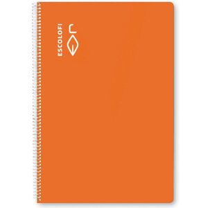 Escolofi Libreta espiral  A4 40 hojas naranja