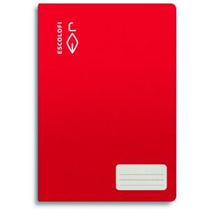 Escolofi Libreta A4  16 hojas 70 gr liso rojo