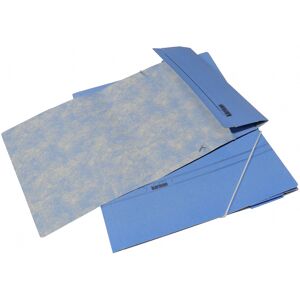 Montichelvo Carpeta con gomas y bolsa Folio  azul