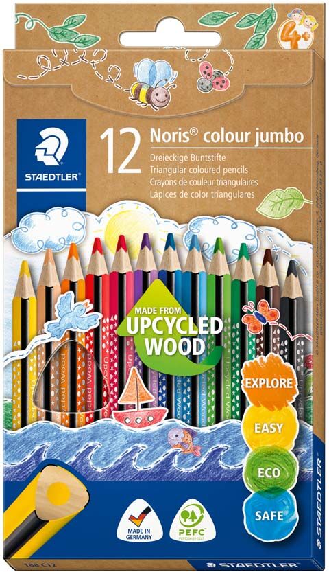 Staedtler Lápices de colores  Noris Jumbo 12 colores