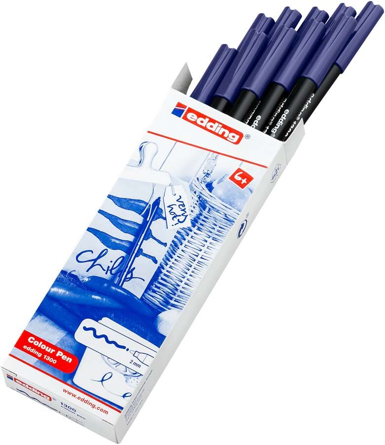 Edding Rotulador  1300 azul 10u