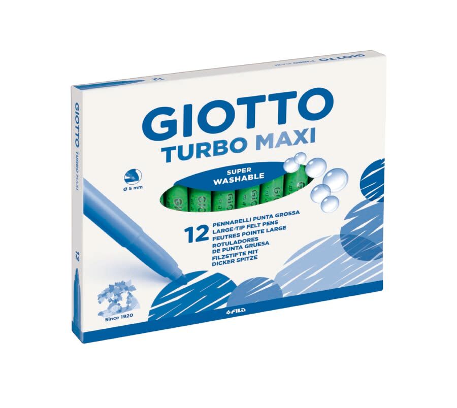 Giotto Rotulador  Turbo Maxiverde claro 12u