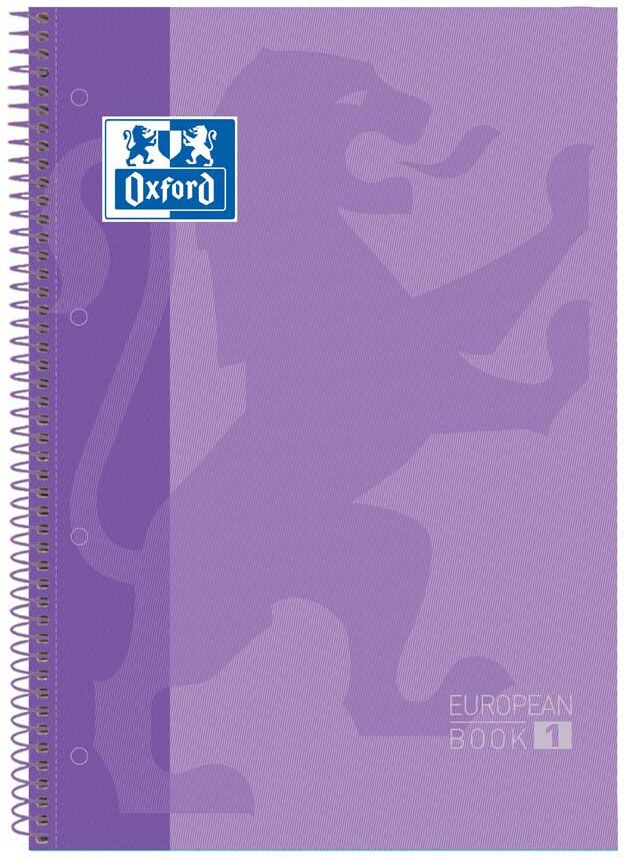 Oxford Notebook1 A4 tapa extradura 80H 5X5  violeta