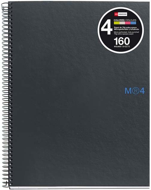 Miquelrius Notebook  Grafit A5 160 hojas 5x5 grafito