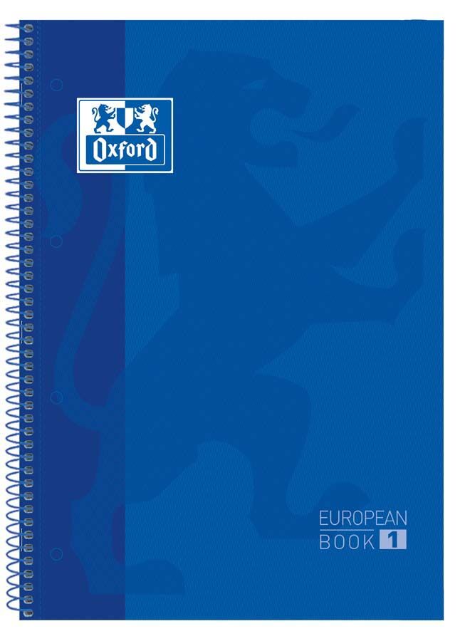 Oxford Notebook  EuropeanBook 1 A4 80 hojas 5x5 azul marino