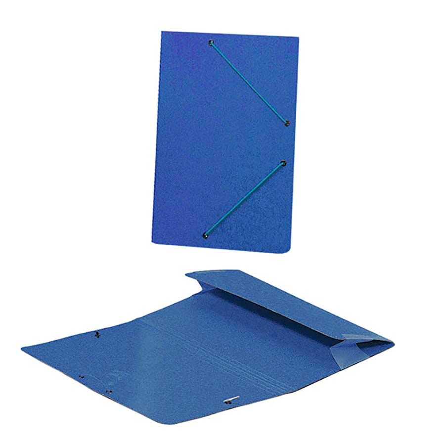 Senfort Carpeta gomas y bolsa Folio  azul