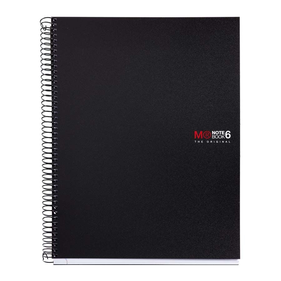 Miquelrius Notebook 6  A4 150 fulls 5x5 5x5 negre