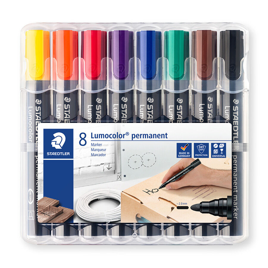 Staedtler Rotulador permanente  Lumocolor 8 colores