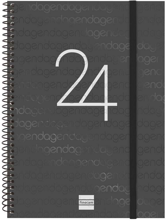 Finocam Agenda  Year E10 sem/vista H 2024 Negro cas