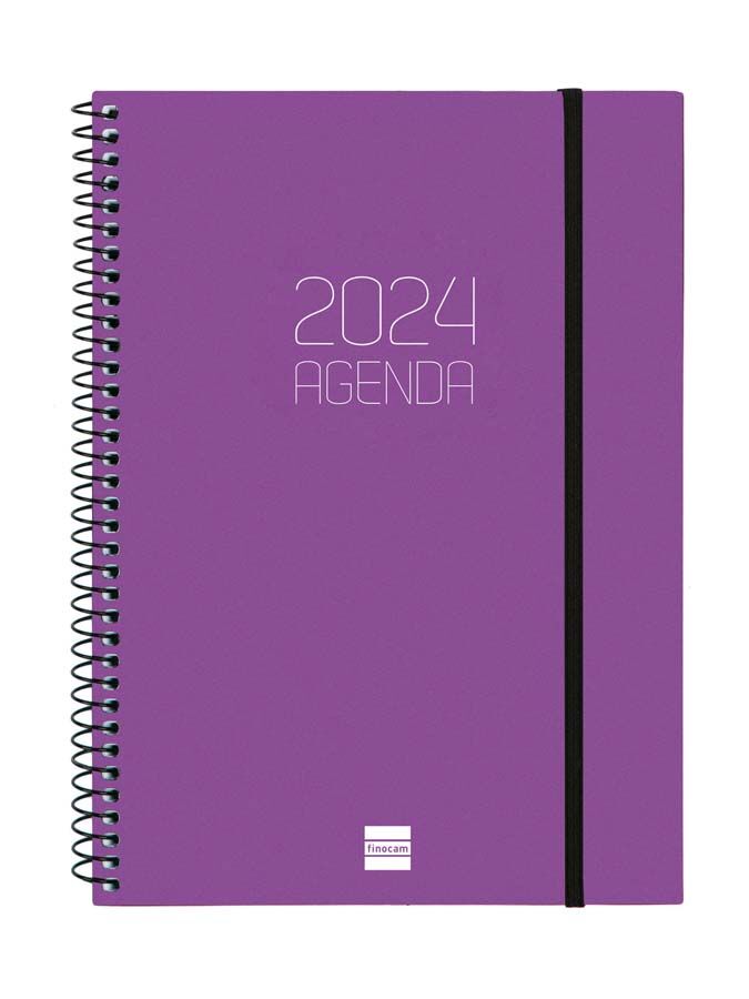 Finocam Agenda  Opaque E10 sem/vista H 2024 Lila cas