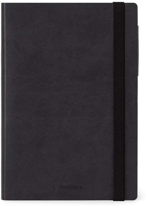 Legami Agenda 18 Meses Medium  Sem/Vista Mul 23-24 Black Onix