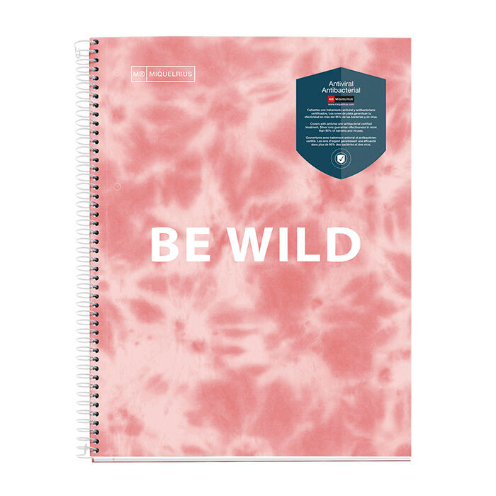 Miquelrius Notebook A4 Tie Dye rosa  120 hojas 5x5