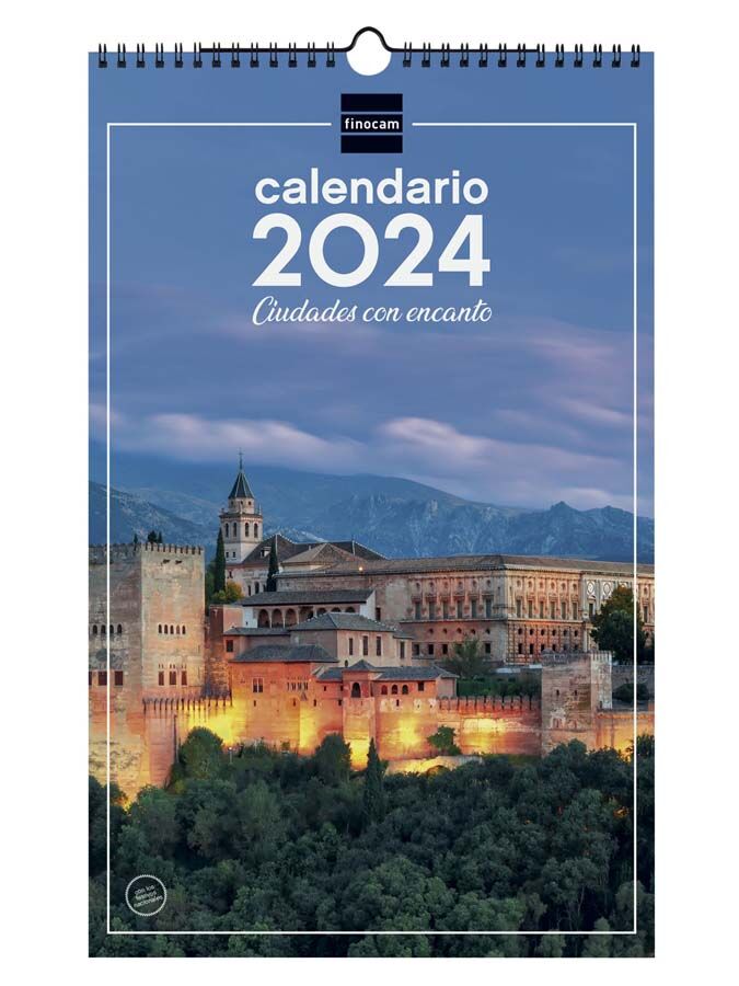 Finocam Calendario pared  Esp 25X40 2024 Ciudad cas