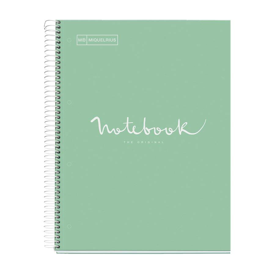 Miquelrius Notebook 5 A4 Tapa extrad. 120H Raya Mrius Emotions Menta