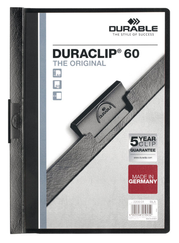 Durable Dosier  Duraclip A4 gris