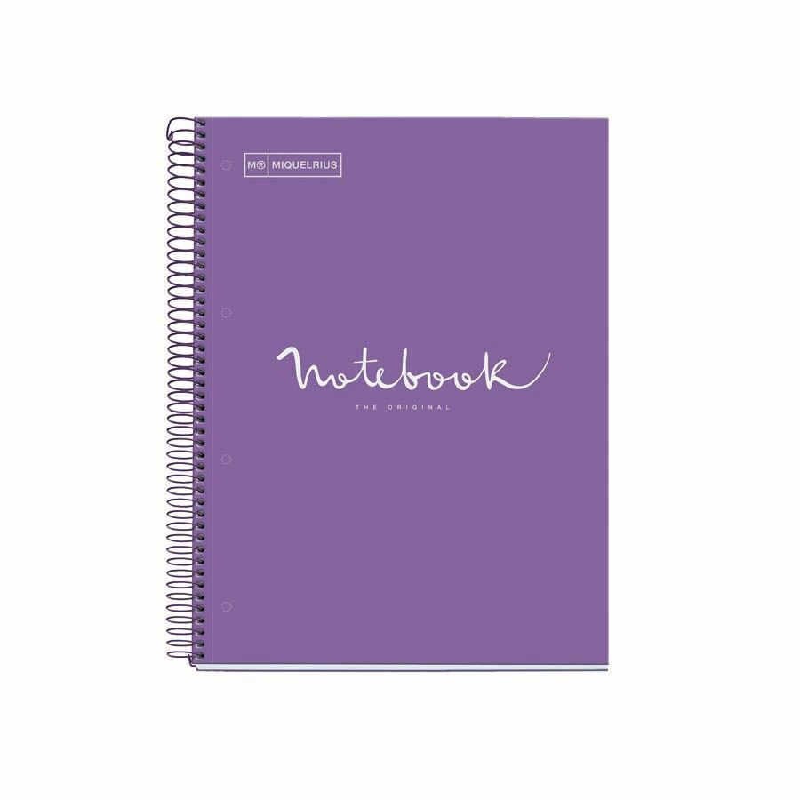 Miquelrius Notebook  Emotions A4+ 120 hojas 5x5 lila