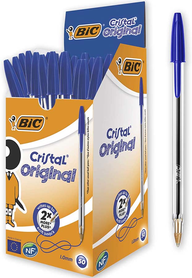 BIC Bolígrafo  Cristal azul 50u