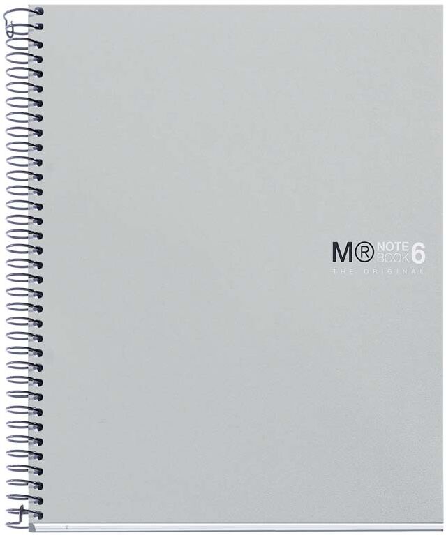 Miquelrius Notebook 6  A5 150 fulls 5x5 gris