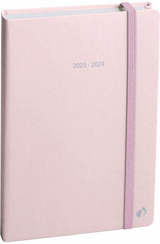 Quo Vadis Agenda 16 Meses  Pastel A6 S/V Mul 23-24 Rosa