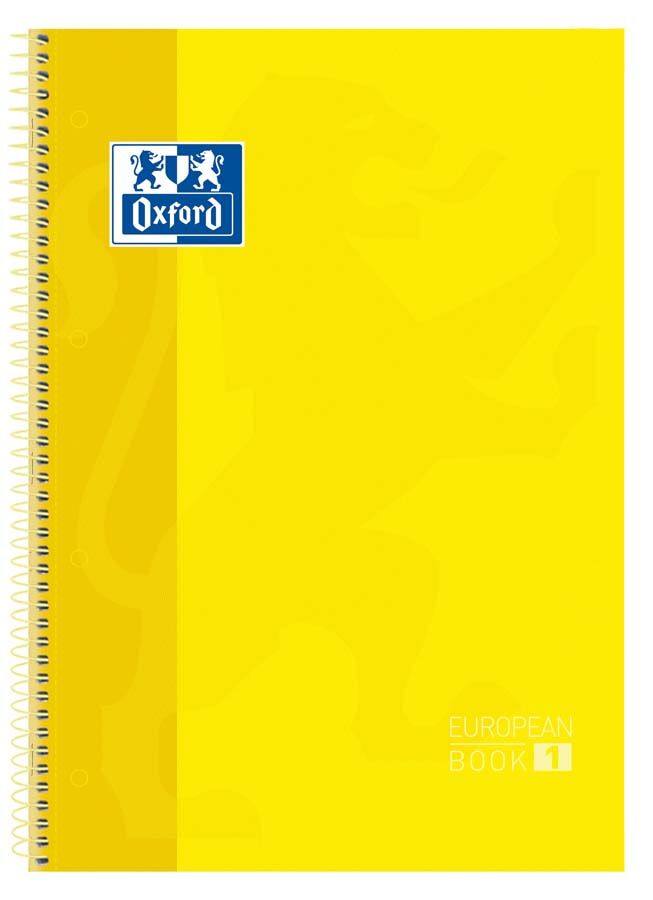 Oxford Notebook  EuropeanBook 1 A4 80 hojas 5x5 amarillo