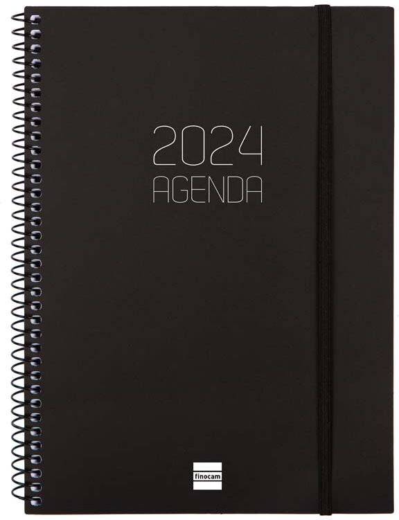 Finocam Agenda  Opaque E10 sem/vista V 2024 Negro cas