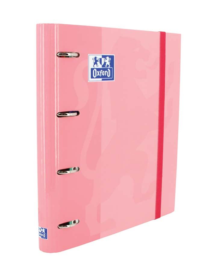 Oxford Carpeta anillas  Europeanbinder rosa pastel