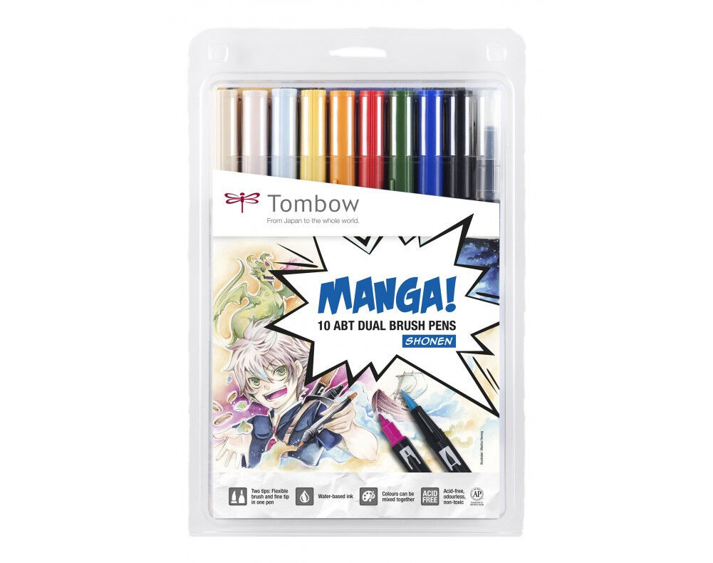 Tombow Rotuladores ABT  Manga 10 colores
