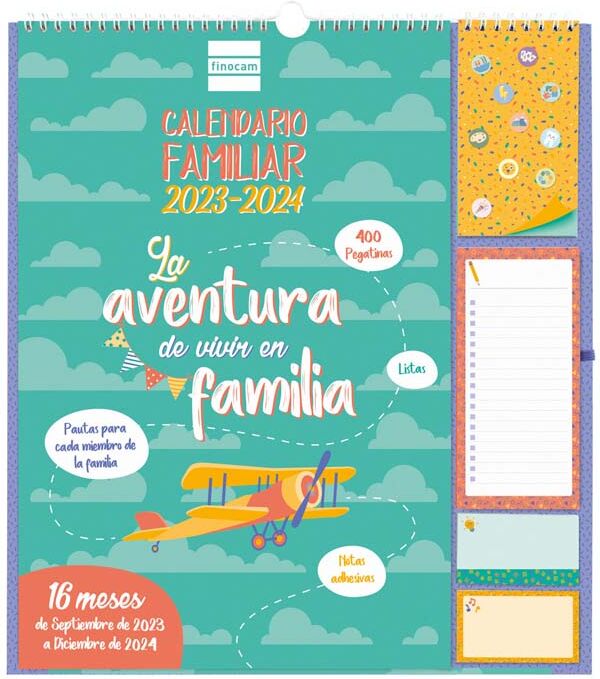 Finocam Calendario 16 Meses  Aventura Plus 23-24 Cast